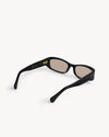 Port Tanger Leila Sunglasses in Black Acetate and Amber Lenses 3