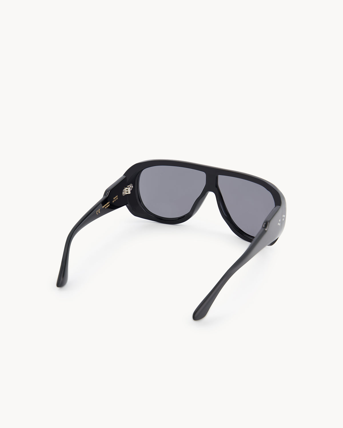 Port Tanger Gambia Sunglasses in Black Acetate and Black Lenses 3
