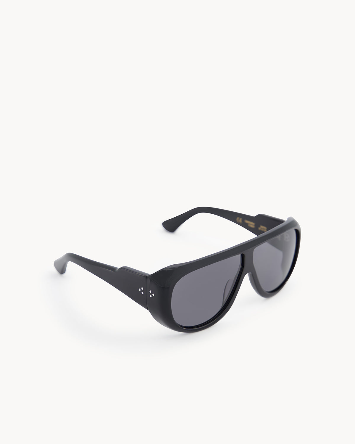 Port Tanger Gambia Sunglasses in Black Acetate and Black Lenses 2
