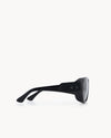 Port Tanger Gambia Sunglasses in Black Acetate and Black Lenses 4