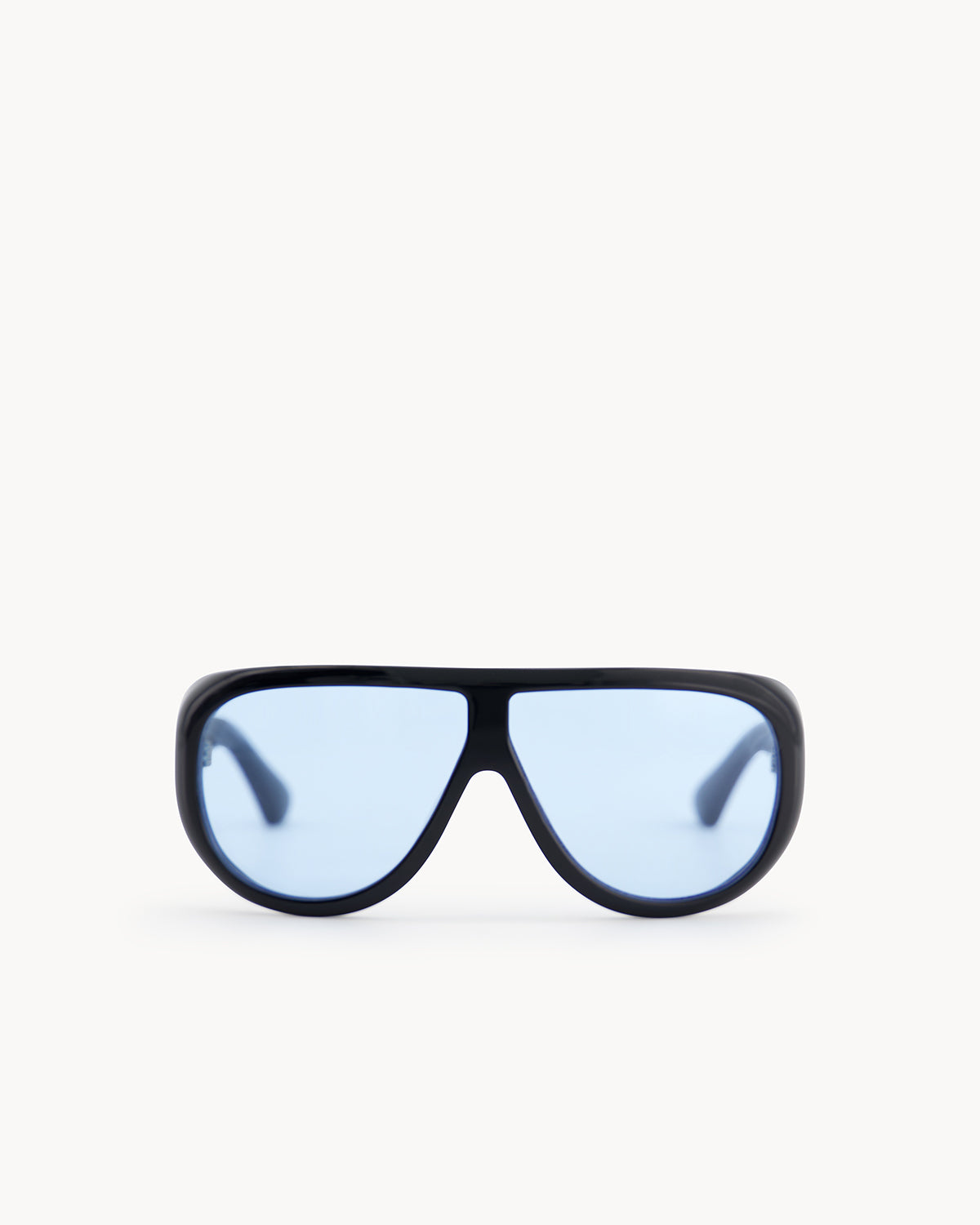 Port Tanger Gambia Sunglasses in Black Acetate and Rif Blue Lenses 1