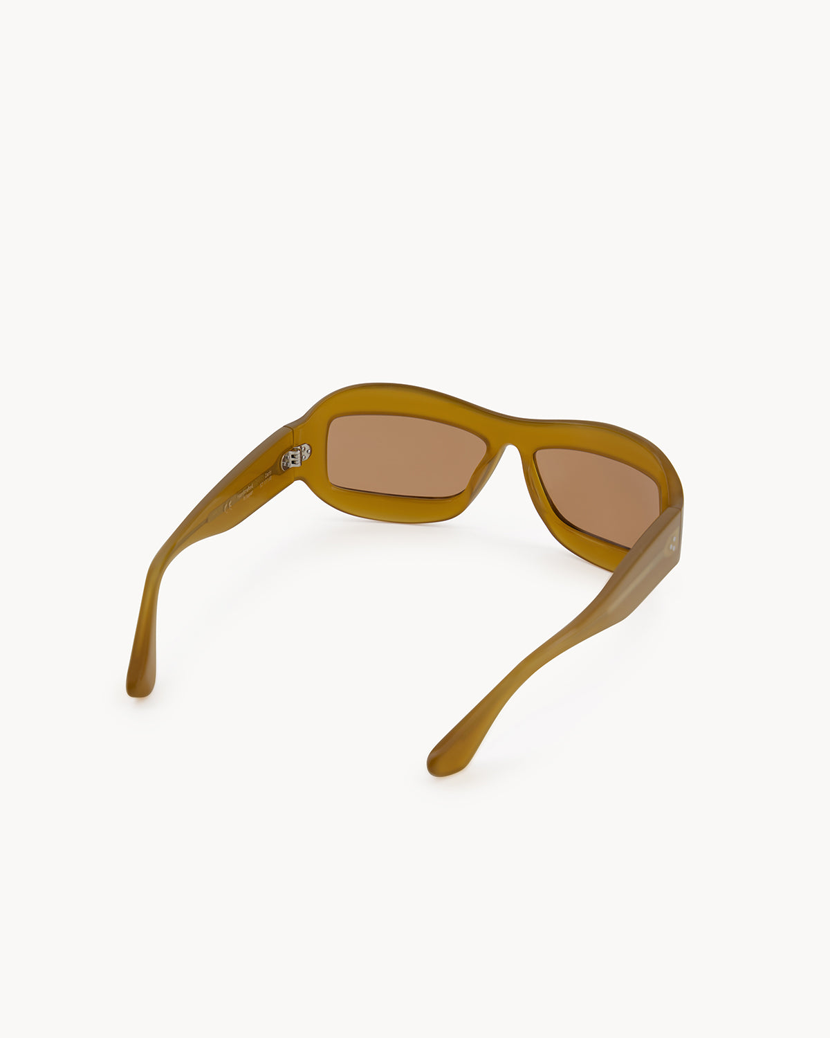 Port Tanger Zarin Sunglasses in Yellow Ochra Acetate and Tobacco Lenses 3