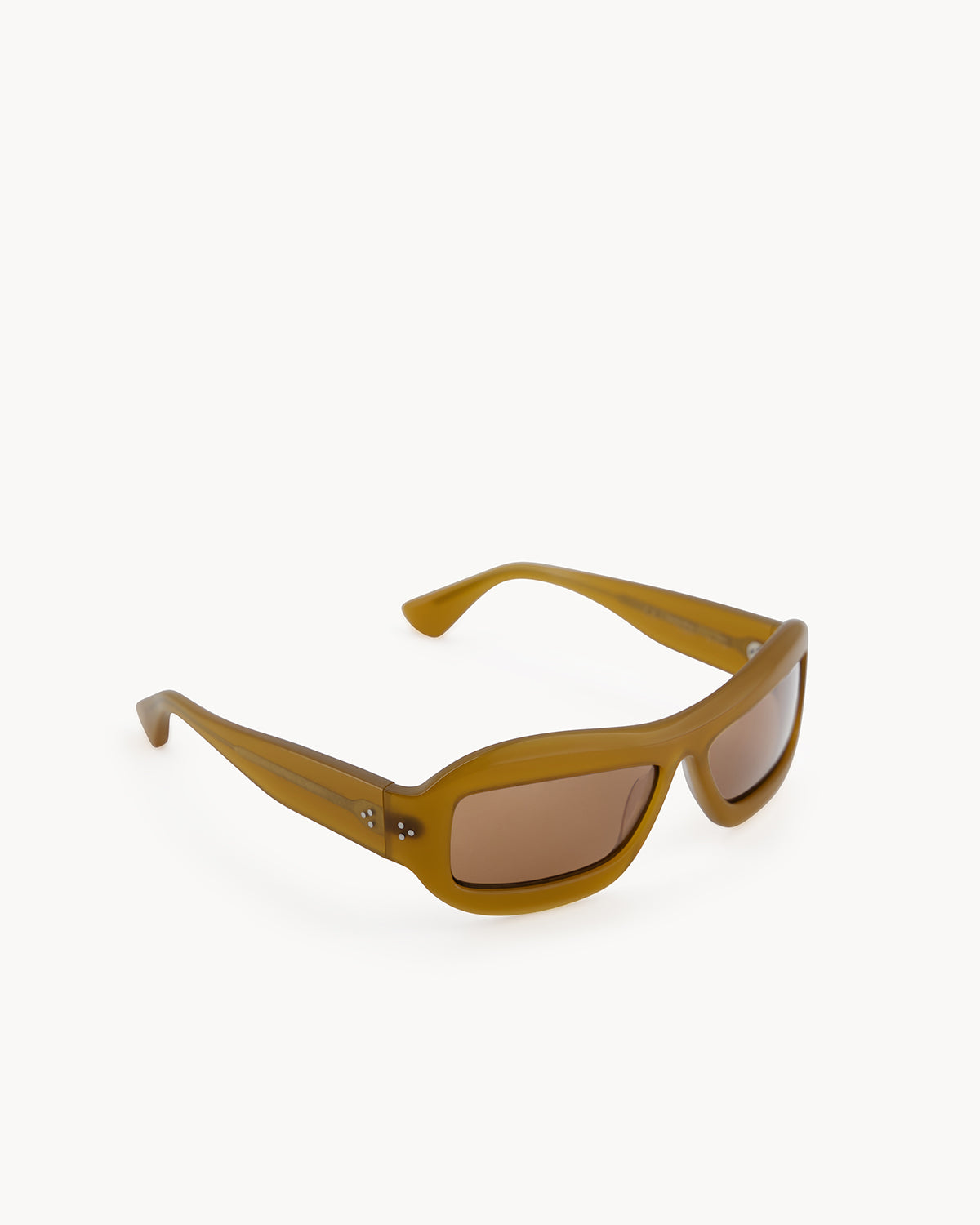 Port Tanger Zarin Sunglasses in Yellow Ochra Acetate and Tobacco Lenses 2