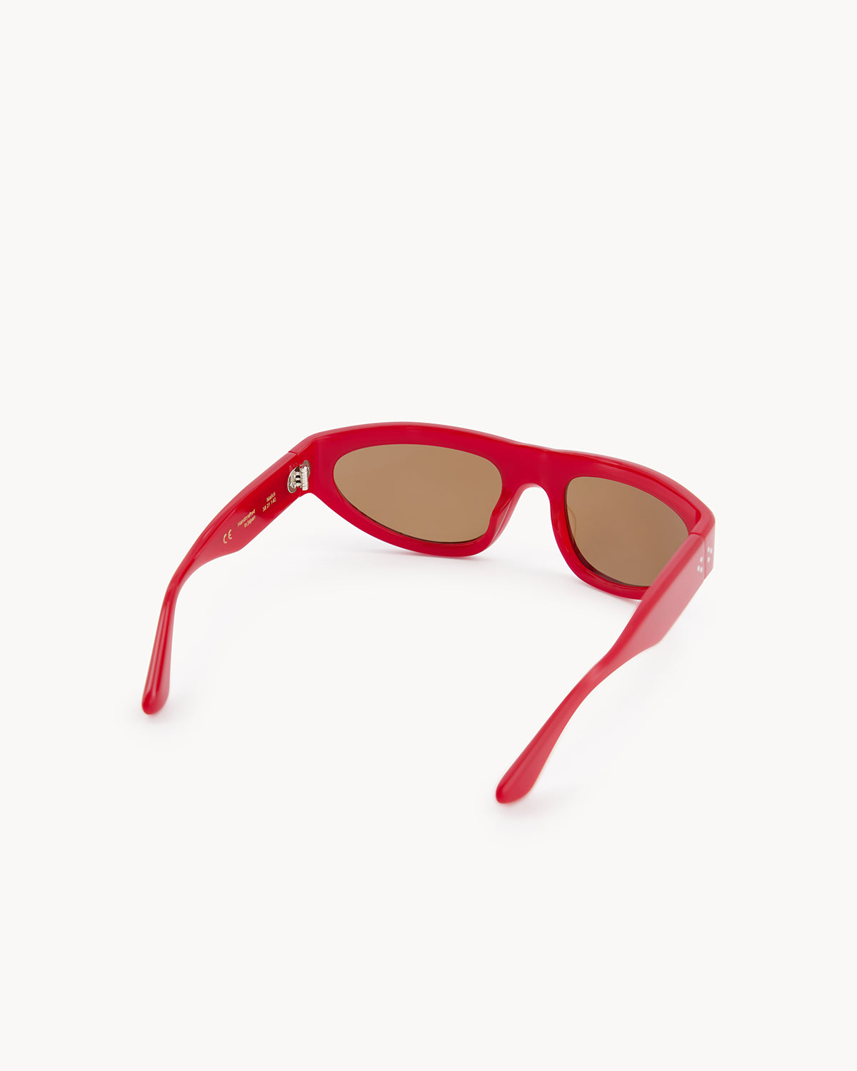 Port Tanger Malick Sunglasses in Incense Red Acetate and Tobacco Lenses 3