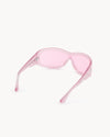 Port Tanger Nunny Sunglasses in Muddy Pink Acetate and Pink Lenses 3