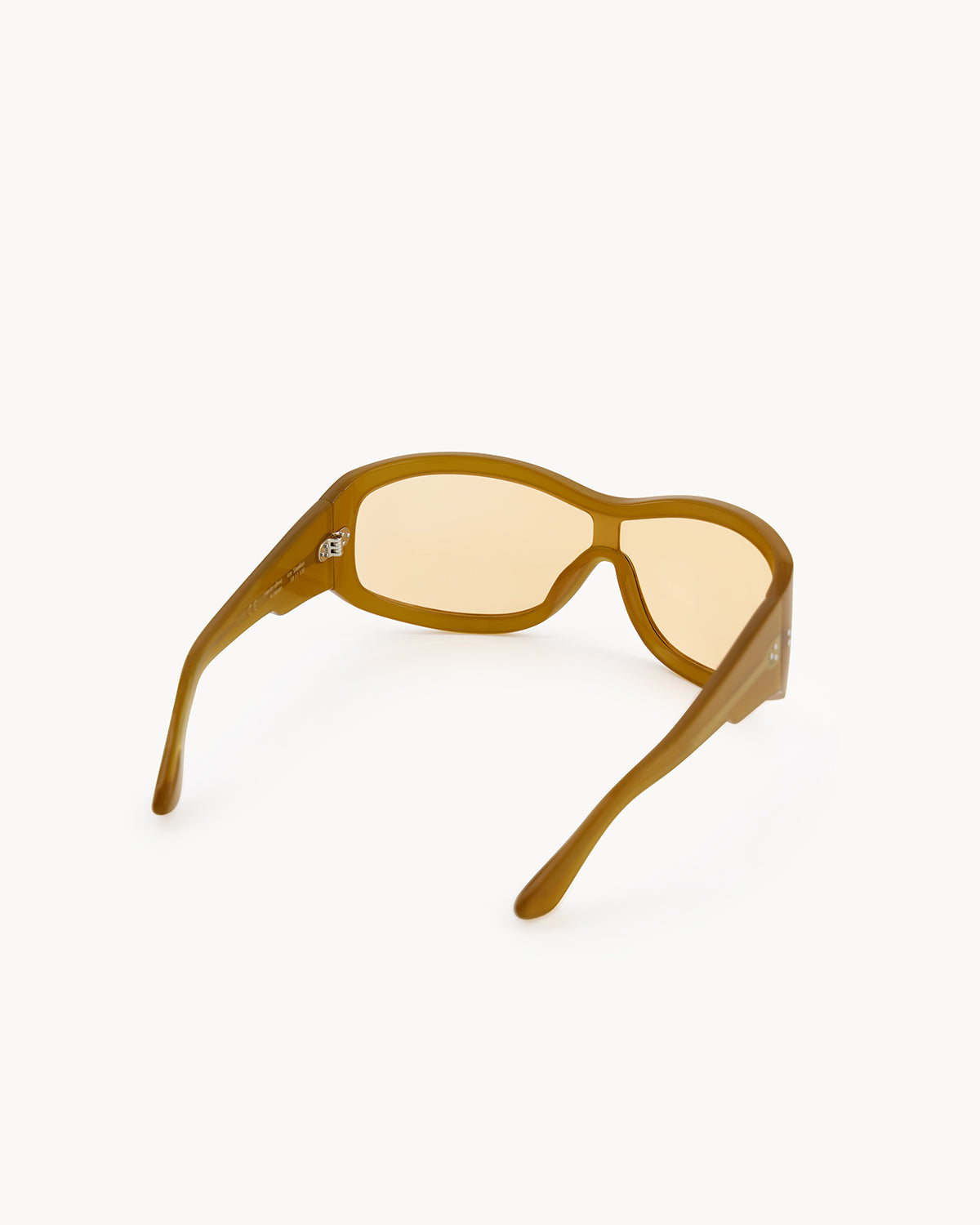 Port Tanger Nunny Sunglasses in Yellow Ochra Acetate and Amber Lenses 3