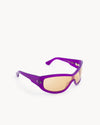 Port Tanger Nunny Sunglasses in Deep Purple Acetate and Amber Lenses 2