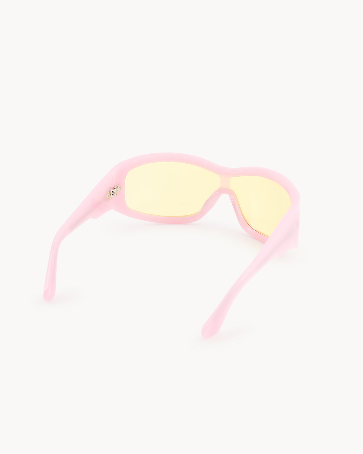 Port Tanger Nunny Sunglasses in Muddy Pink Acetate and Tangerine Lenses 3