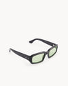 Port Tanger Mektoub Sunglasses in Black Acetate and Mint Lenses 2