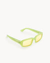 Port Tanger Mektoub Sunglasses in Lime Acetate and Warm Olive Lenses 2