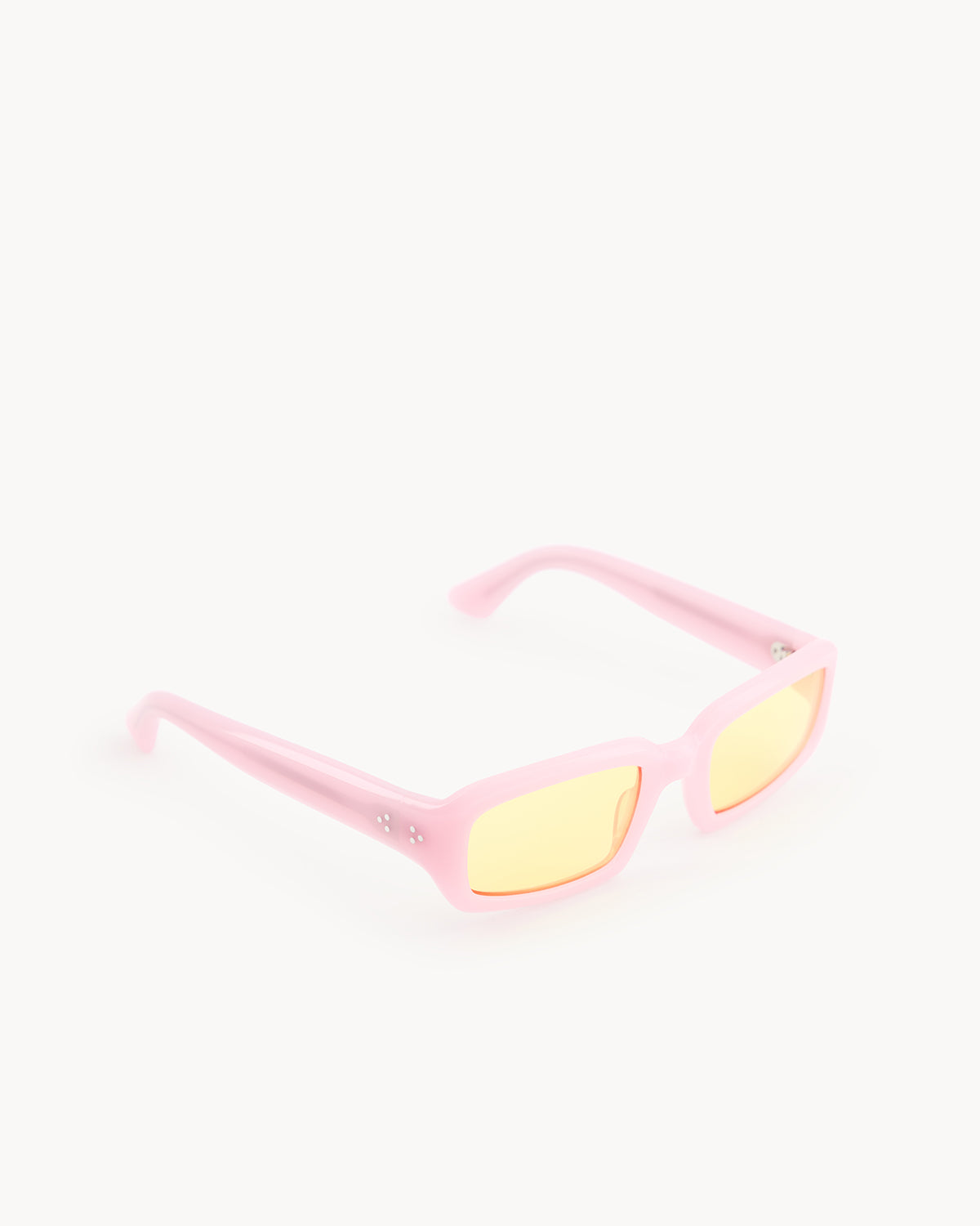 Port Tanger Mektoub Sunglasses in Muddy Pink Acetate and Tangerine Lenses 2