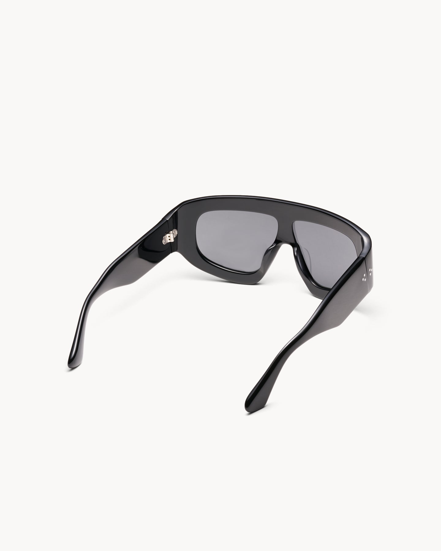 Port Tanger Saraa Sunglasses in Black Acetate and Black Lenses 3