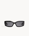 Port Tanger Addis Sunglasses in Black Acetate and Black Lenses 1