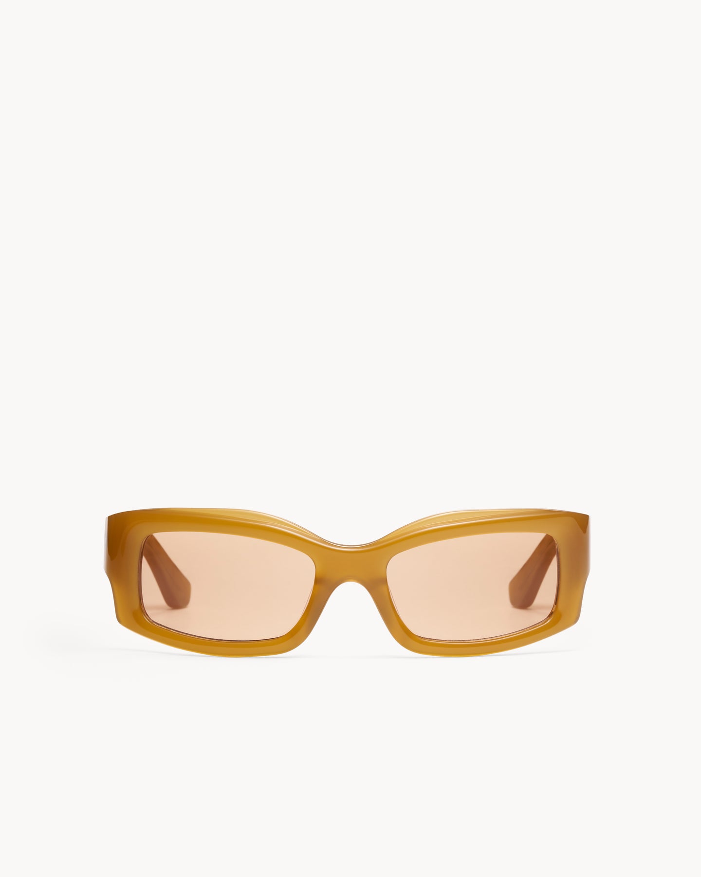 Port Tanger Addis Sunglasses in Yellow Ochra Acetate and Amber Lenses 1