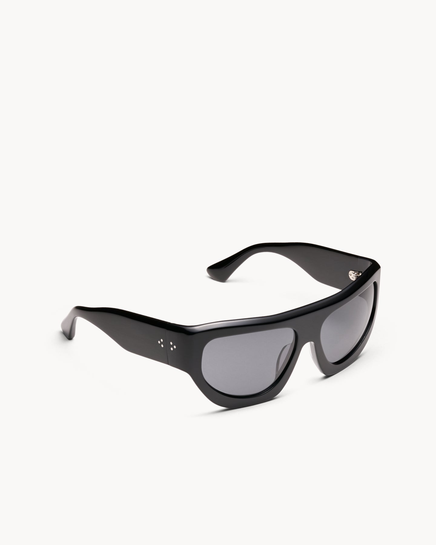 Port Tanger Dost Sunglasses in Black Acetate and Black Lenses 2