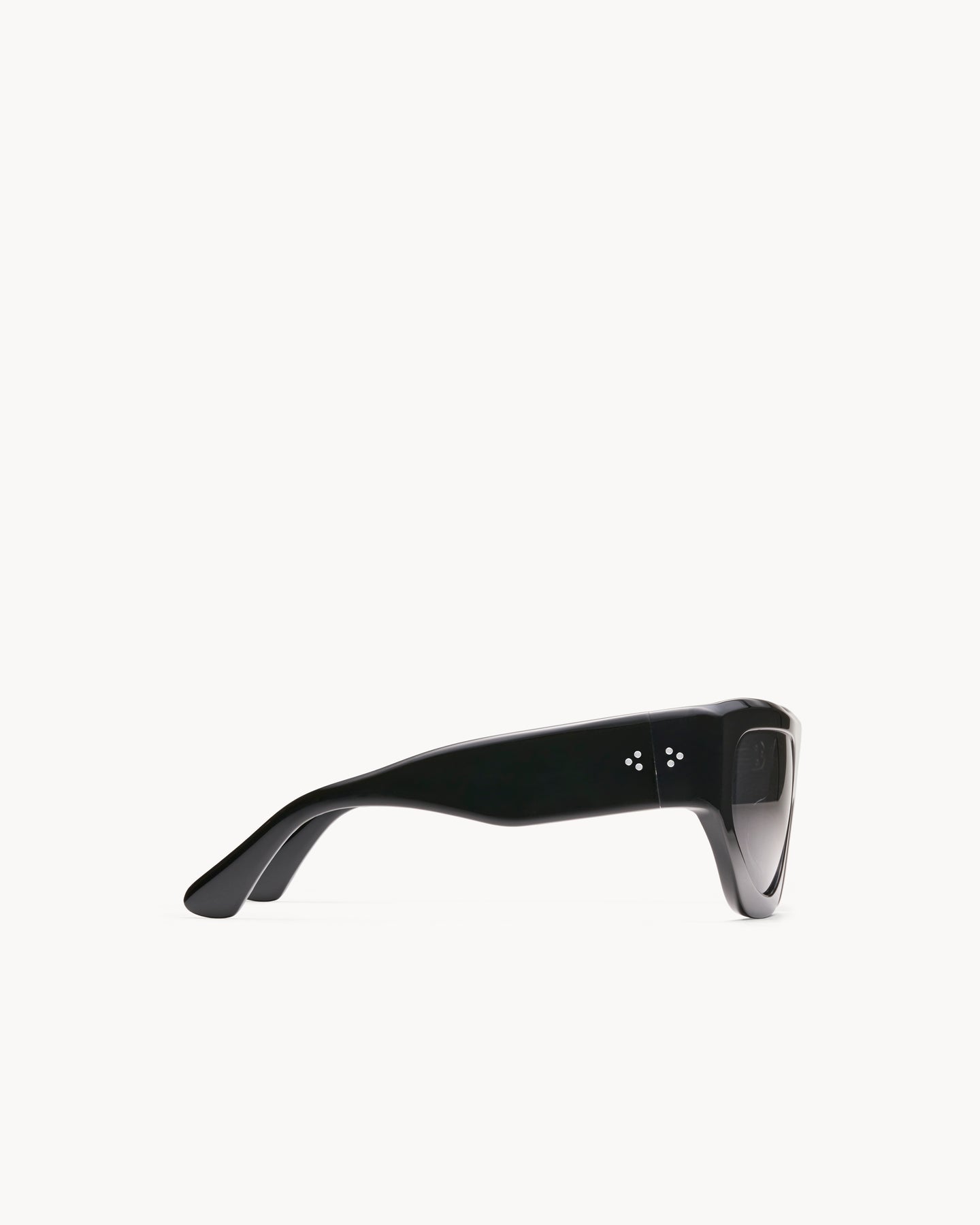 Port Tanger Dost Sunglasses in Black Acetate and Black Lenses 4