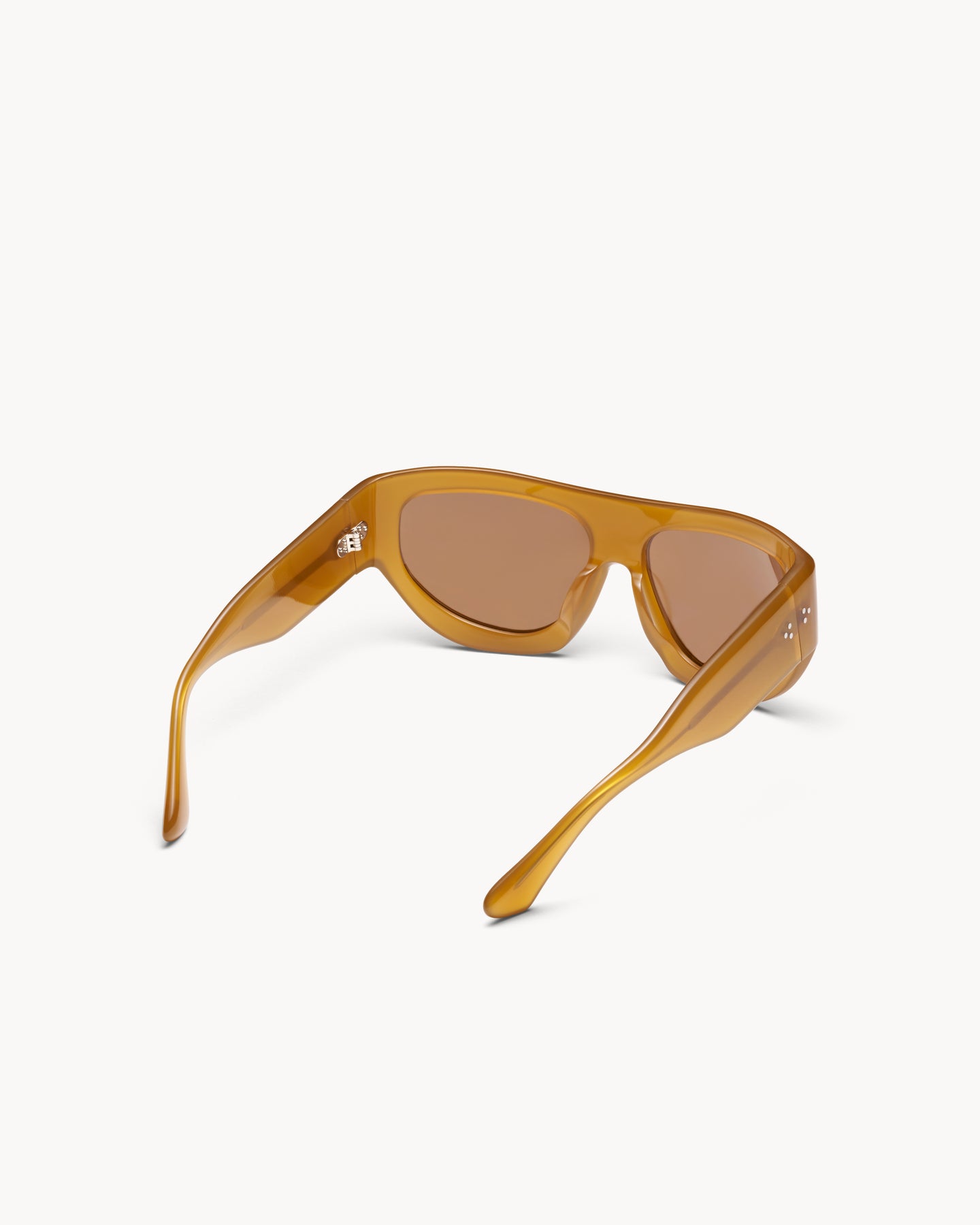 Port Tanger Dost Sunglasses in Yellow Ochra Acetate and Tobacco Lenses 3