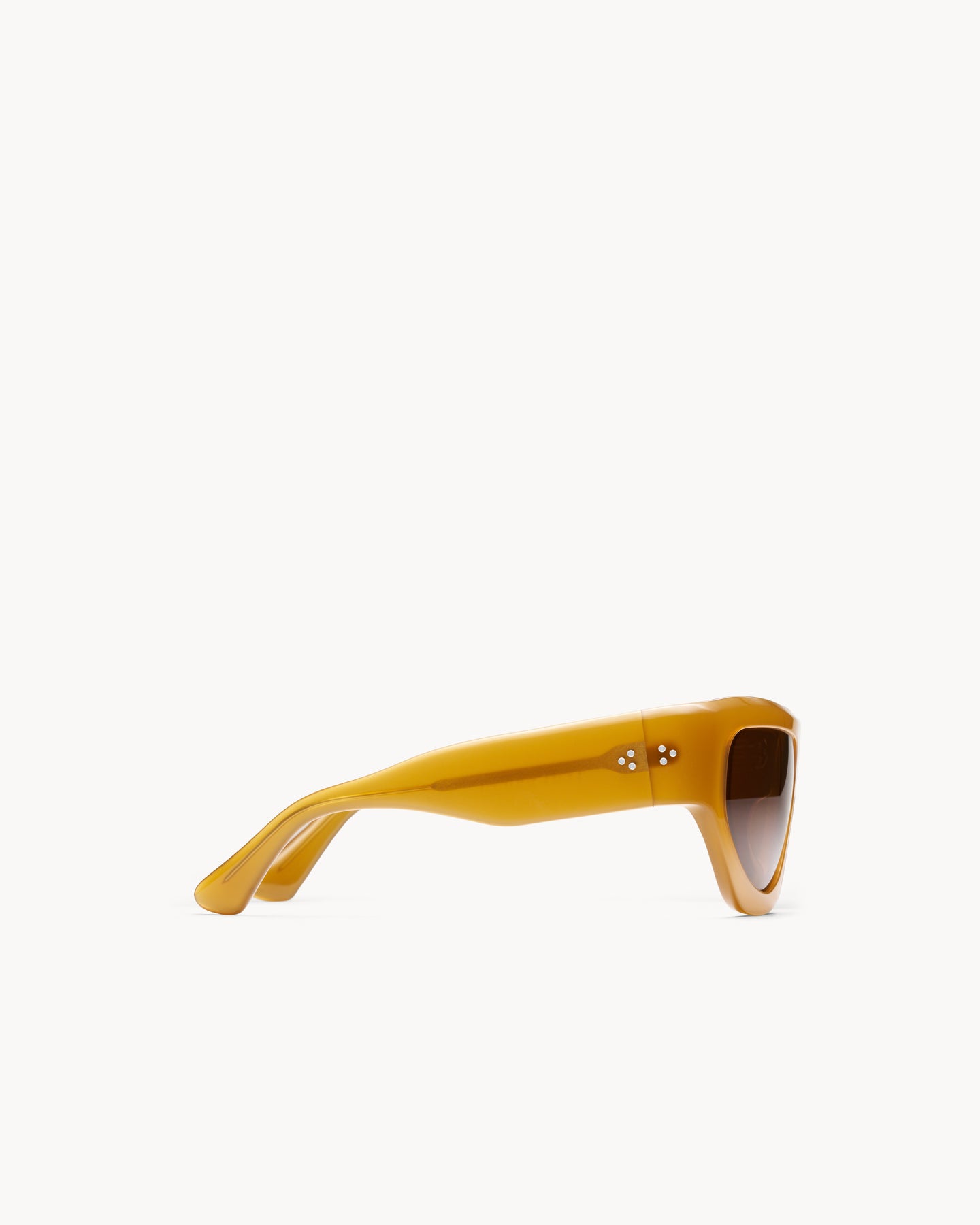 Port Tanger Dost Sunglasses in Yellow Ochra Acetate and Tobacco Lenses 4