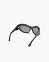 Port Tanger Darya Sunglasses in Black Acetate and Black Lenses 3