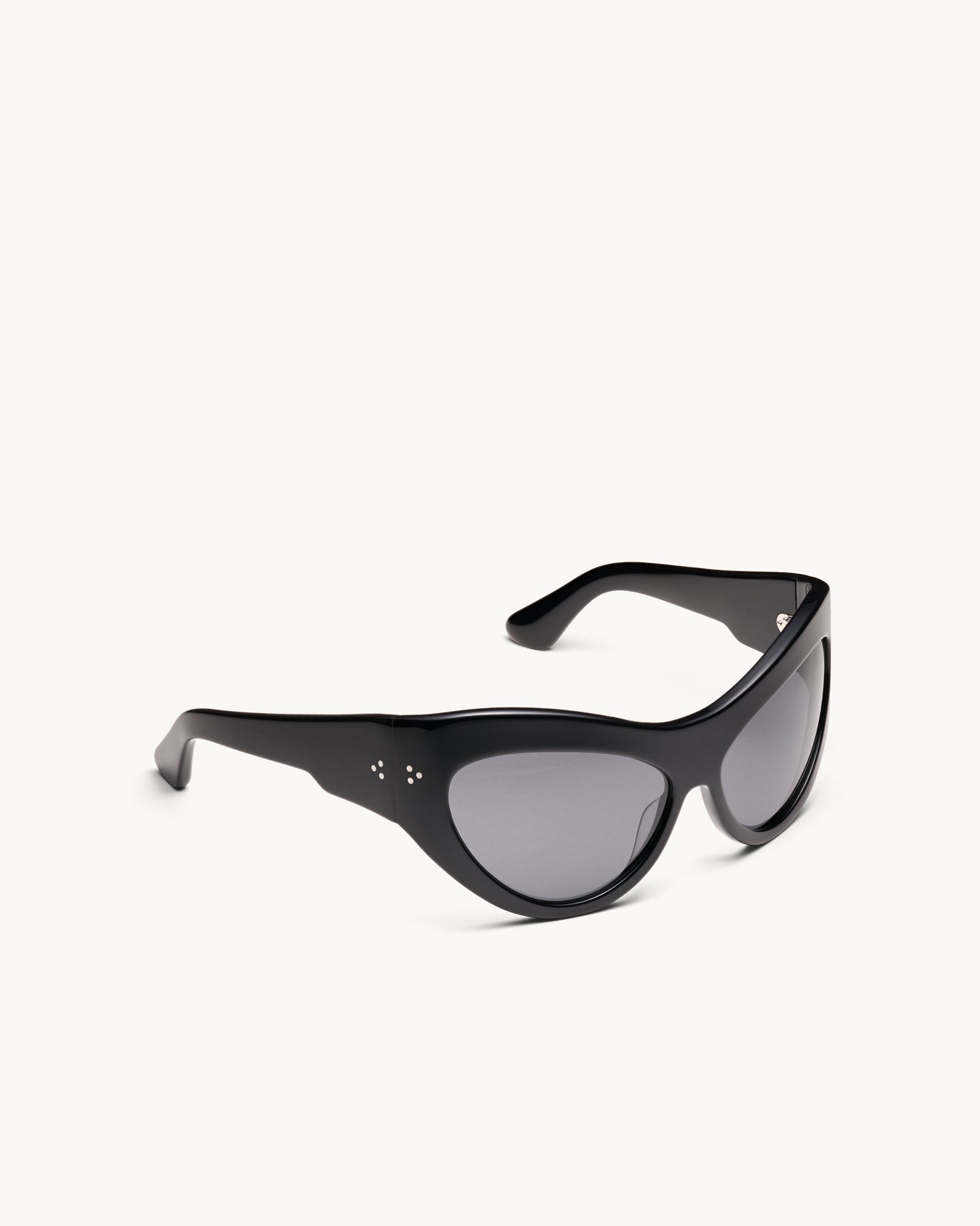 Port Tanger Darya Sunglasses in Black Acetate and Black Lenses 2