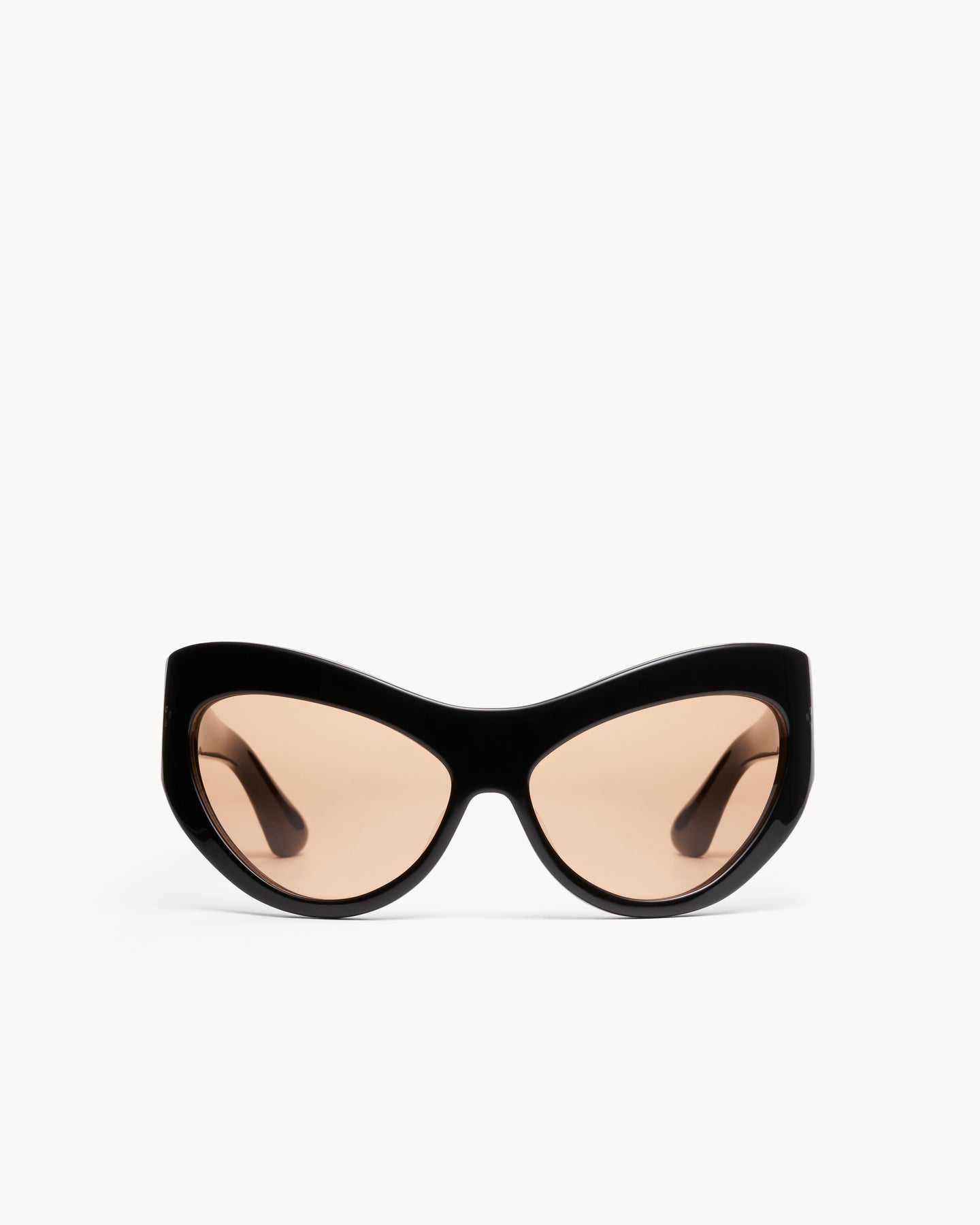 Port Tanger Darya Sunglasses in Black Acetate and Amber Lenses 1
