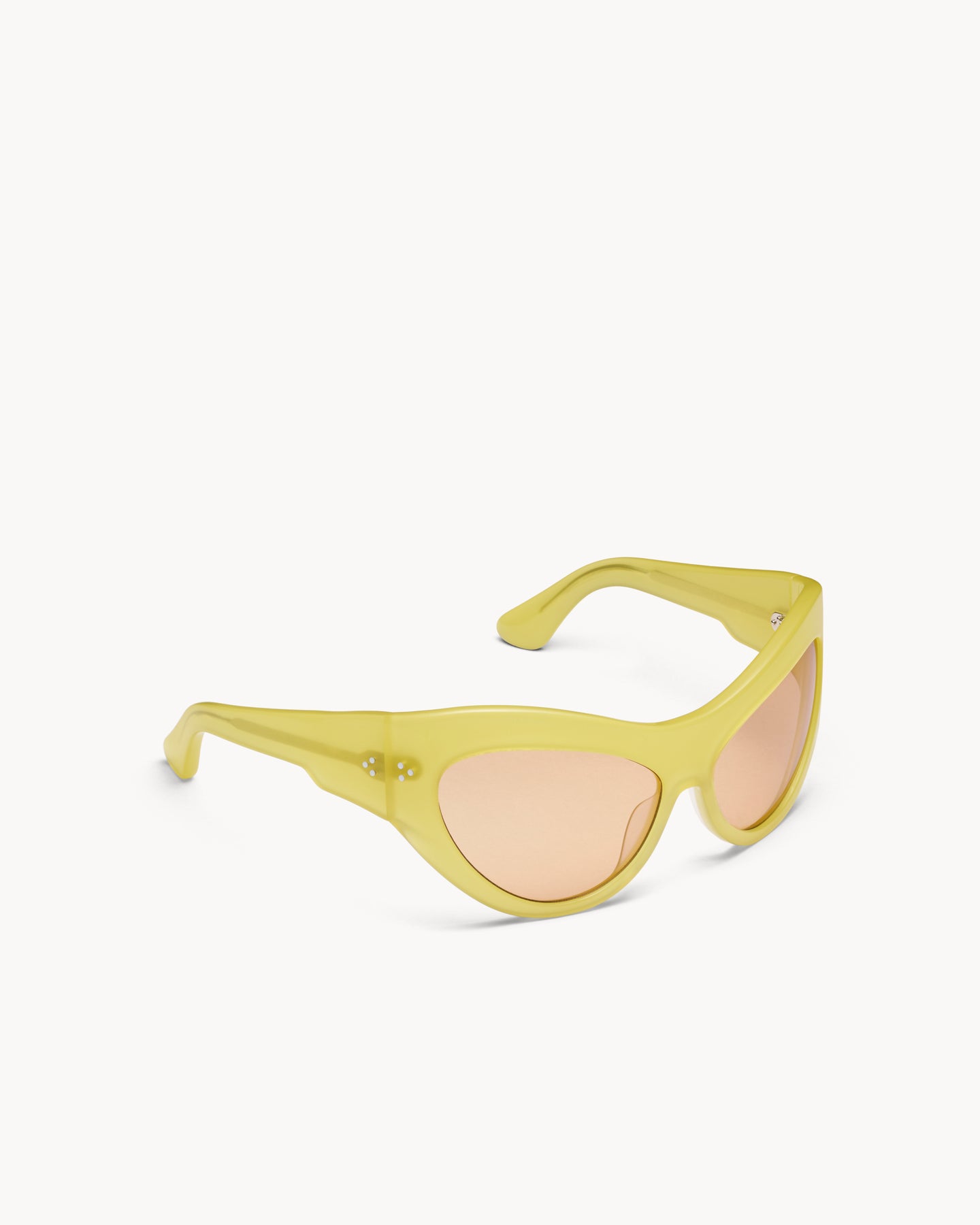 Port Tanger Darya Sunglasses in Limon Acetate and Amber Lenses 2