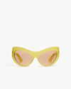 Port Tanger Darya Sunglasses in Limon Acetate and Amber Lenses 1