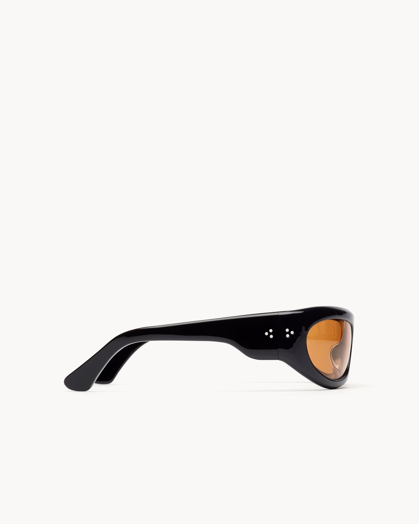 Port Tanger Safaa Sunglasses in Black Acetate  and  Amber Lenses 4