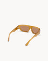 Port Tanger Bodi Sunglasses in Yellow Ochra Acetate and Tobacco Lenses 3