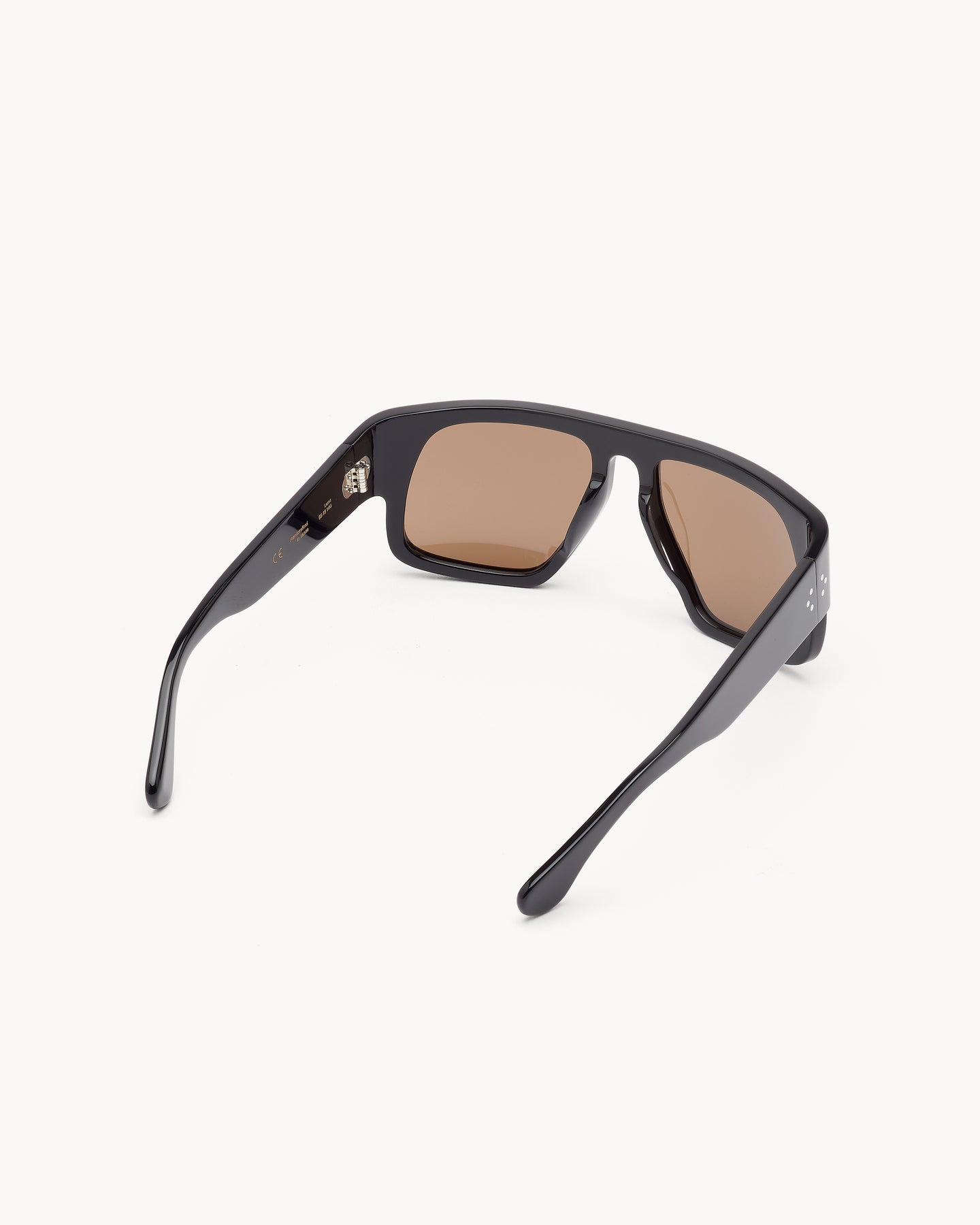 Port Tanger Luna Sunglasses in Black Acetate  and  Tobacco Lenses 3