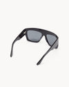 Port Tanger Hal Sunglasses in Black Acetate  and  Black Lenses 3