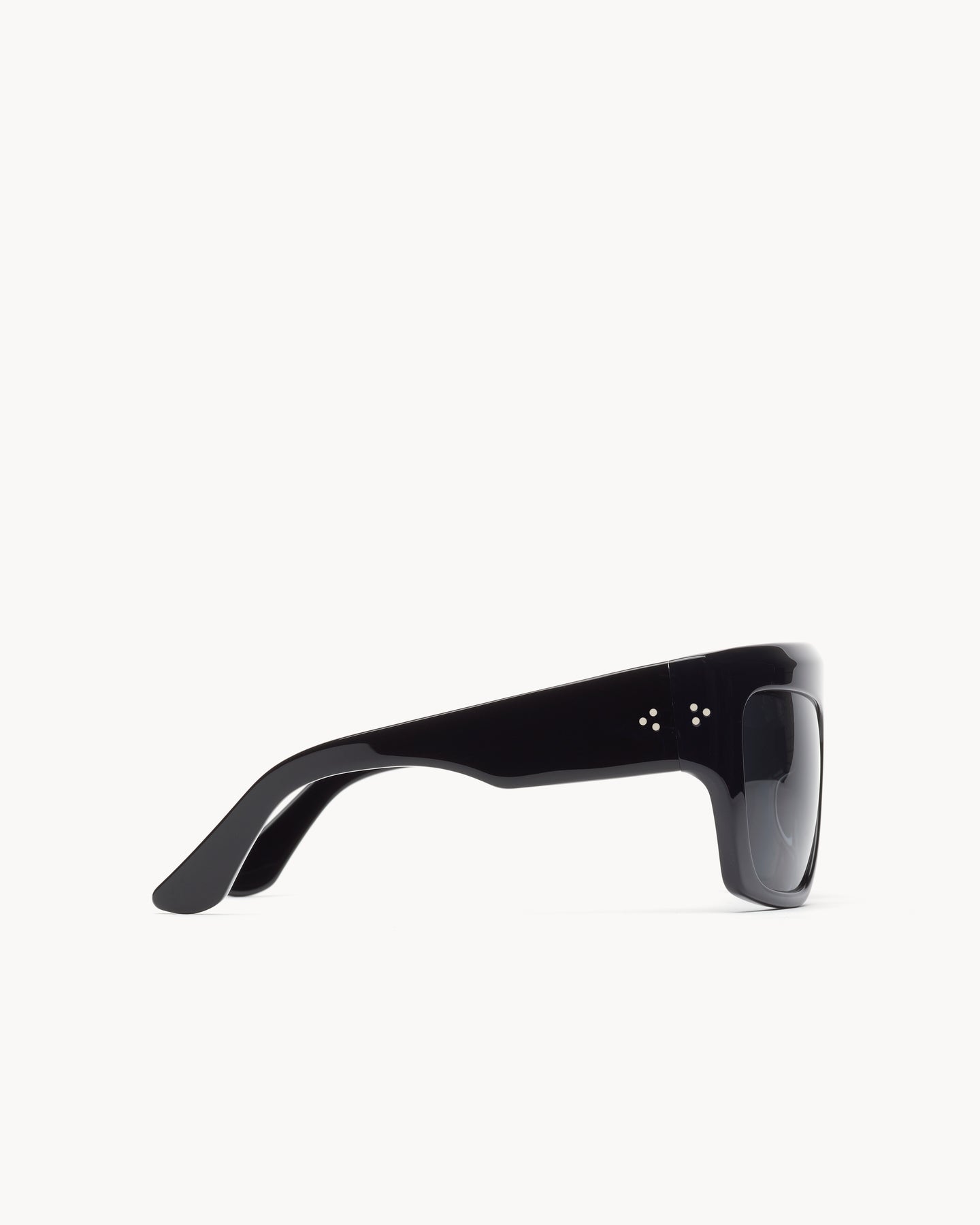 Port Tanger Hal Sunglasses in Black Acetate  and  Black Lenses 4