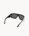 Port Tanger Dhat Sunglasses in Black Acetate and Black Lenses 3