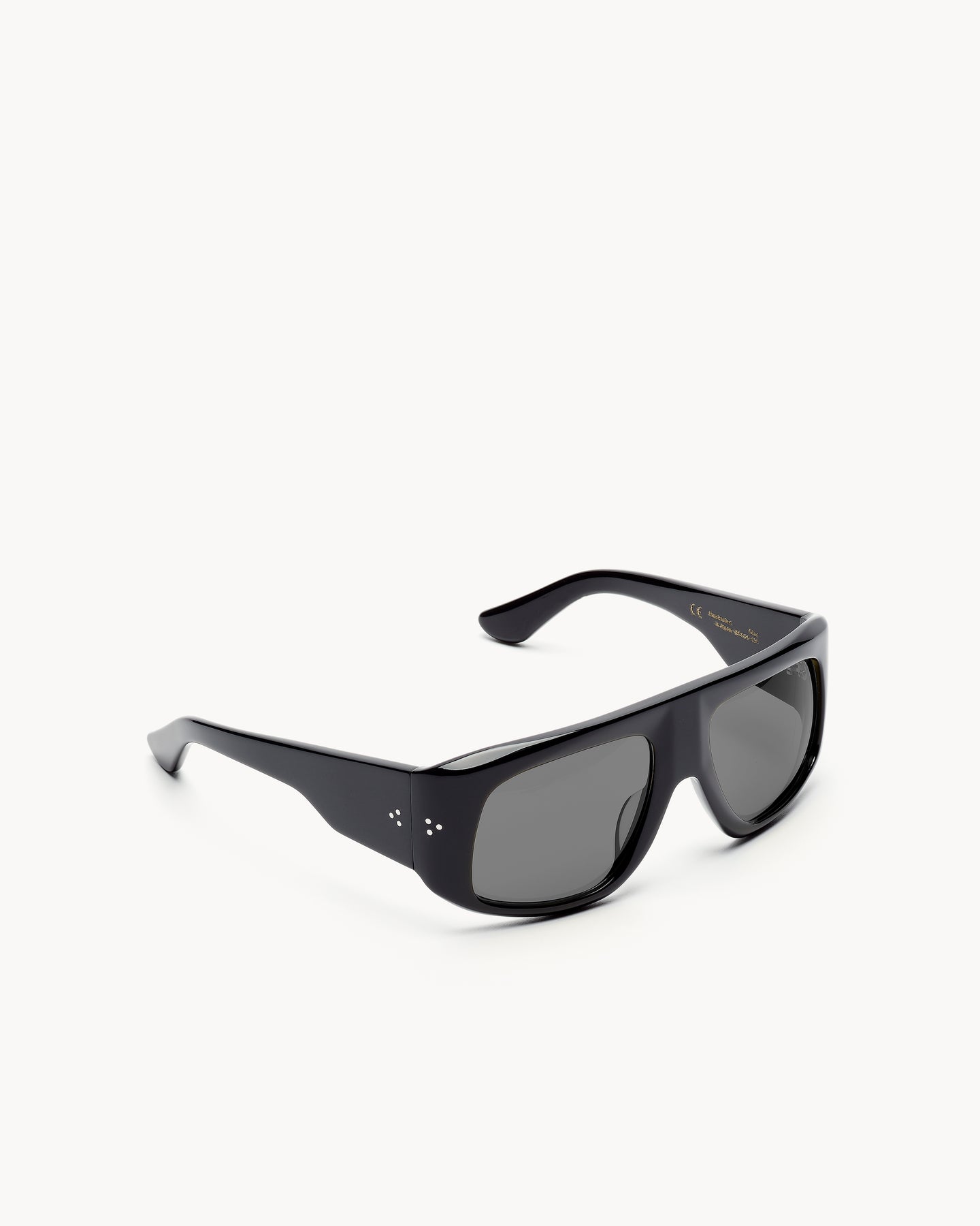 Port Tanger Dhat Sunglasses in Black Acetate and Black Lenses 2