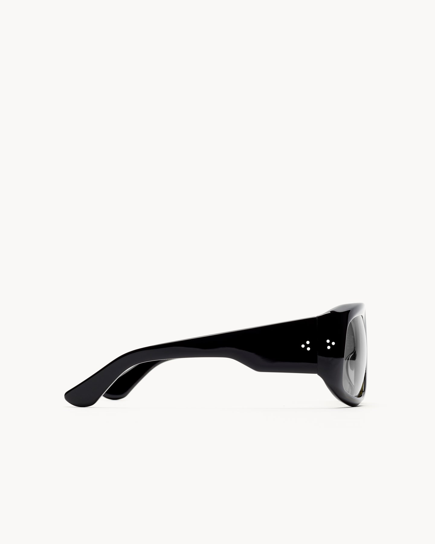 Port Tanger Dhat Sunglasses in Black Acetate and Black Lenses 4