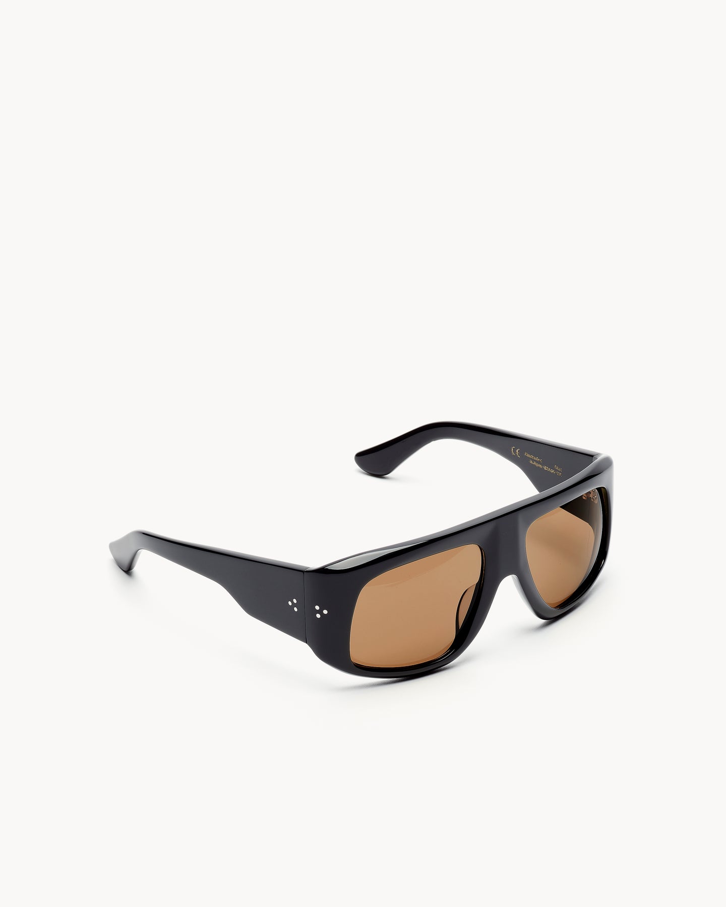 Port Tanger Dhat Sunglasses in Black Acetate and Tobacco Lenses 2