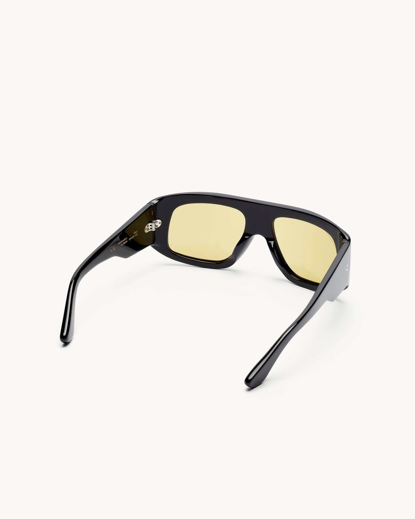 Port Tanger Dhat Sunglasses in Black Acetate and Warm Olive Lenses 3