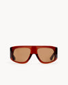 Port Tanger Dhat Sunglasses in Myrrh Acetate and Tobacco Lenses 1