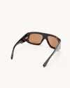 Port Tanger Dhat Sunglasses in Myrrh Acetate and Tobacco Lenses 3