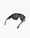 Port Tanger Mari Sunglasses in Black Acetate and Black Lenses 3