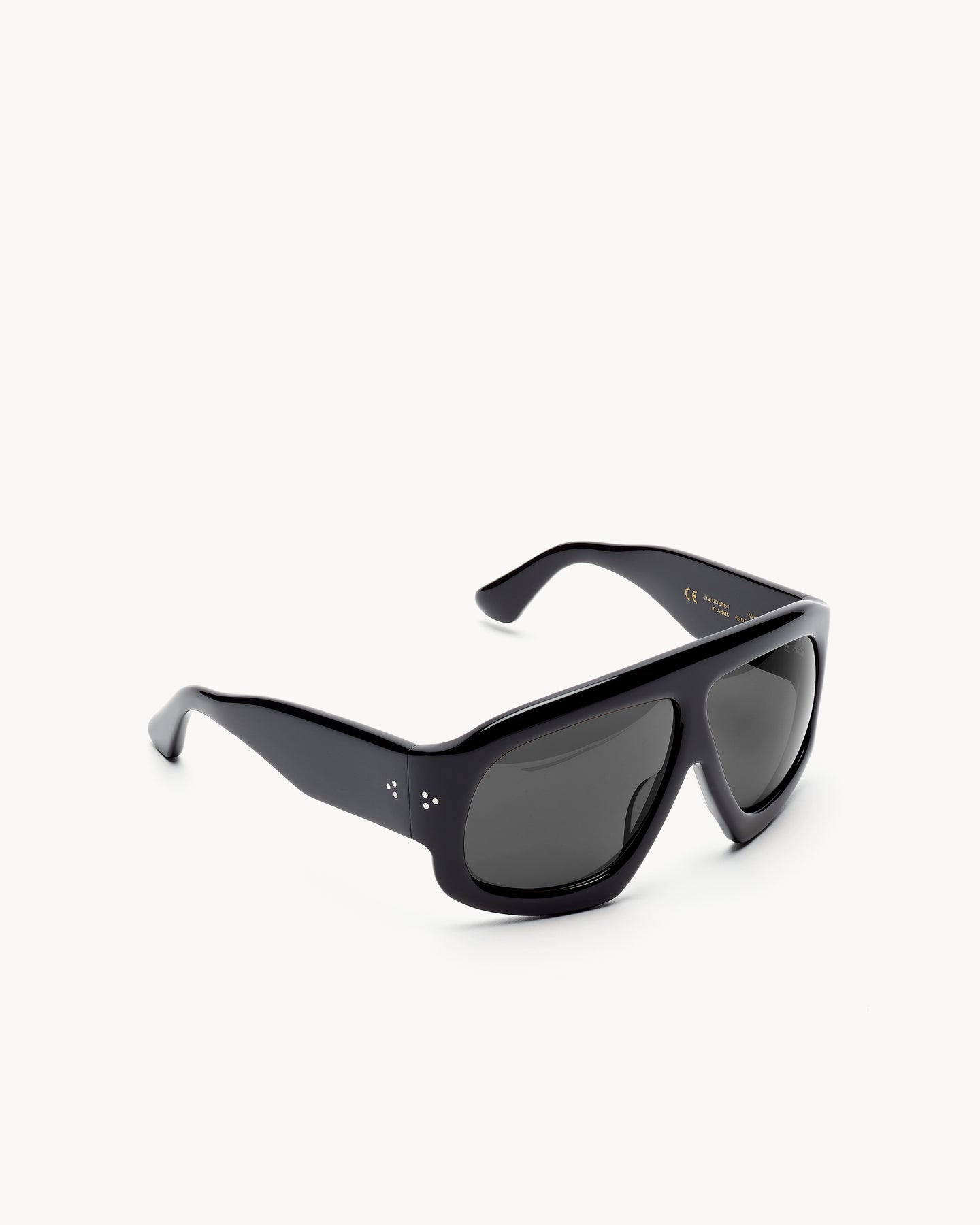 Port Tanger Mari Sunglasses in Black Acetate and Black Lenses 2