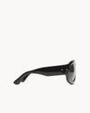 Port Tanger Mari Sunglasses in Black Acetate and Black Lenses 4