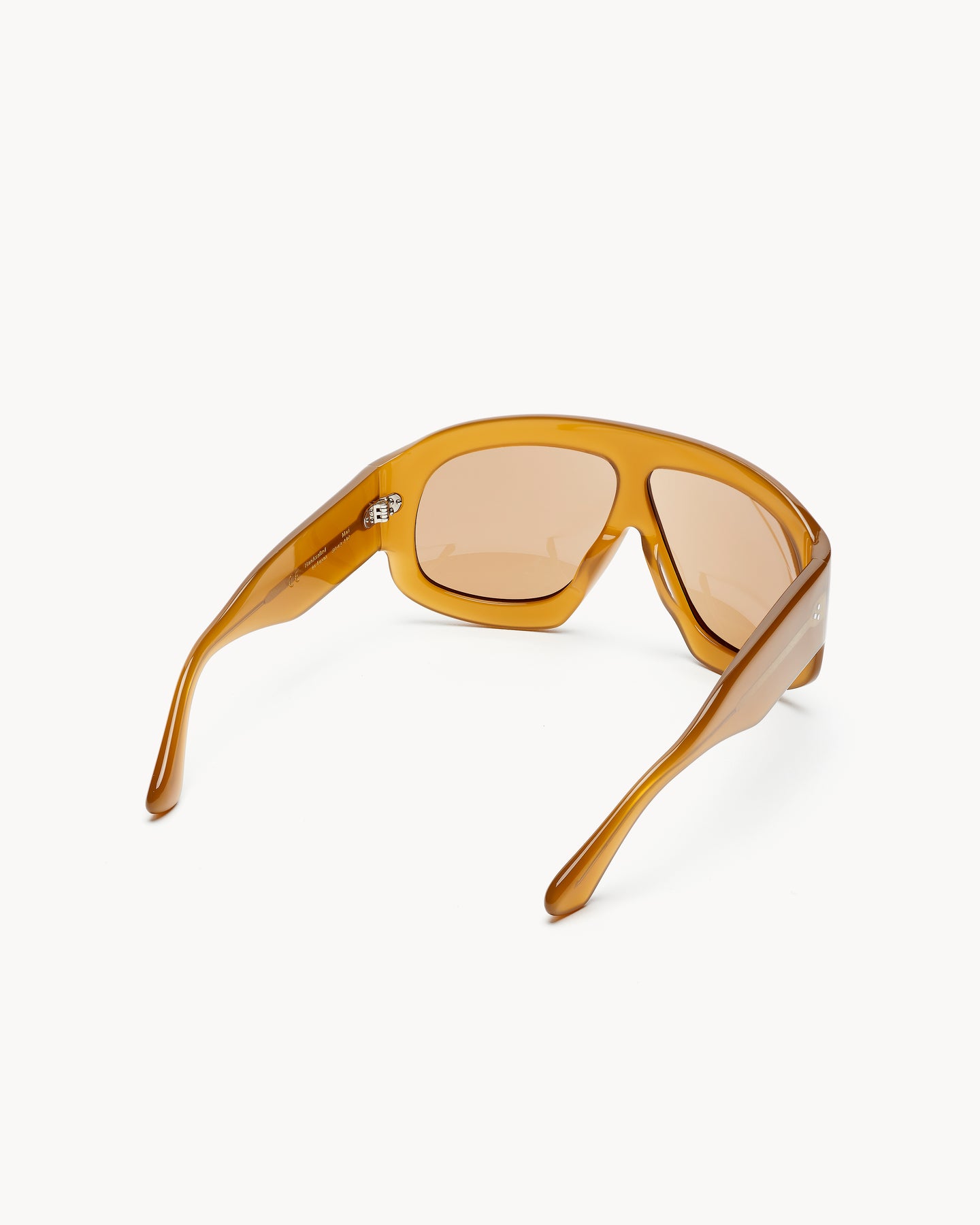 Port Tanger Mari Sunglasses in Yellow Ochra Acetate and Amber Lenses 3