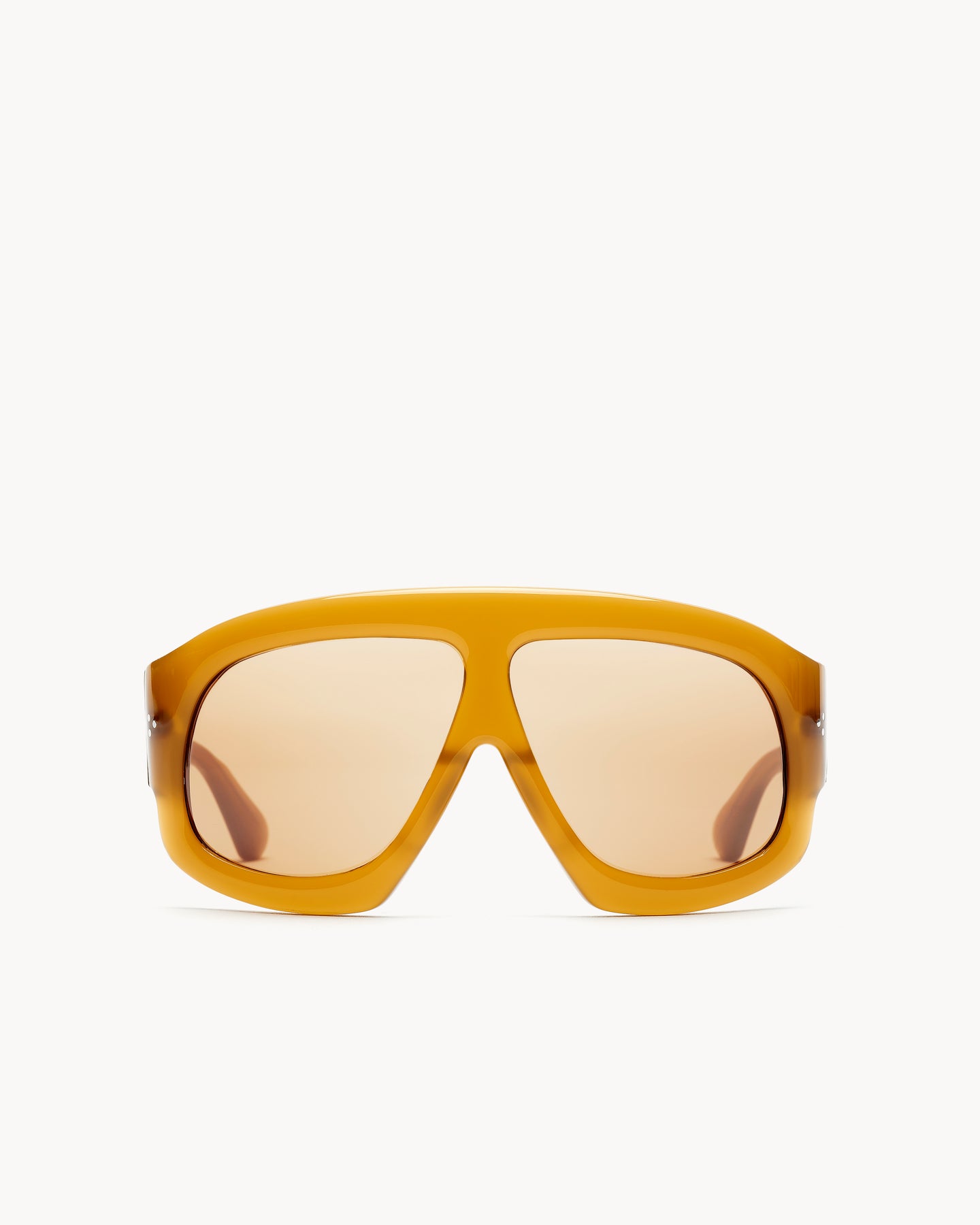 Port Tanger Mari Sunglasses in Yellow Ochra Acetate and Amber Lenses 1