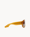 Port Tanger Mari Sunglasses in Yellow Ochra Acetate and Amber Lenses 4