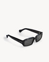 Port Tanger Mektoub Sunglasses in Black Acetate and Black Lenses 2