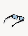 Port Tanger Mektoub Sunglasses in Black Acetate and Rif Blue Lenses 3