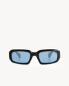 Port Tanger Mektoub Sunglasses in Black Acetate and Rif Blue Lenses 1
