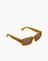 Port Tanger Mektoub Sunglasses in Yellow Ochra Acetate and Tobacco Lenses 2