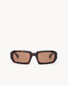 Port Tanger Mektoub Sunglasses in Dark Tortoise Acetate and Tobacco Lenses 1
